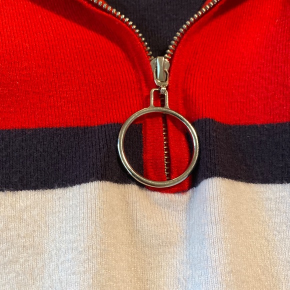 Oversized half zip striped sweater - Picture 6 of 7